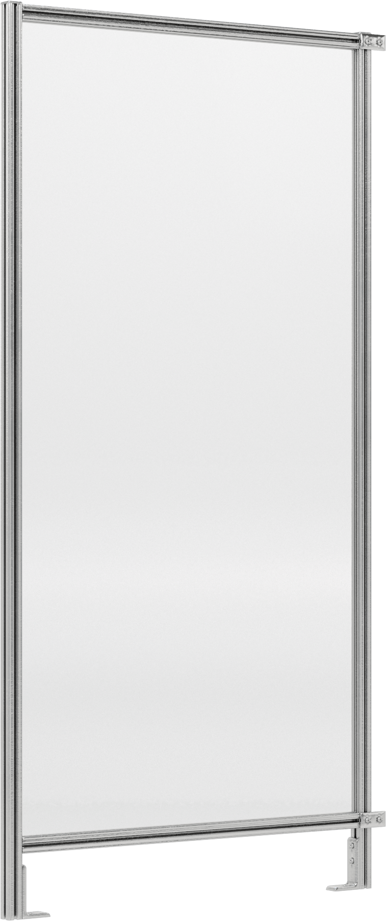 7 Fit Toplam Yükseklik x 3'6" Genişlik T-Yivli Çerçeveleme Makinesi Koruyucusu için Masif Panel — Panel, Katı, Plastic, Polycarbonate