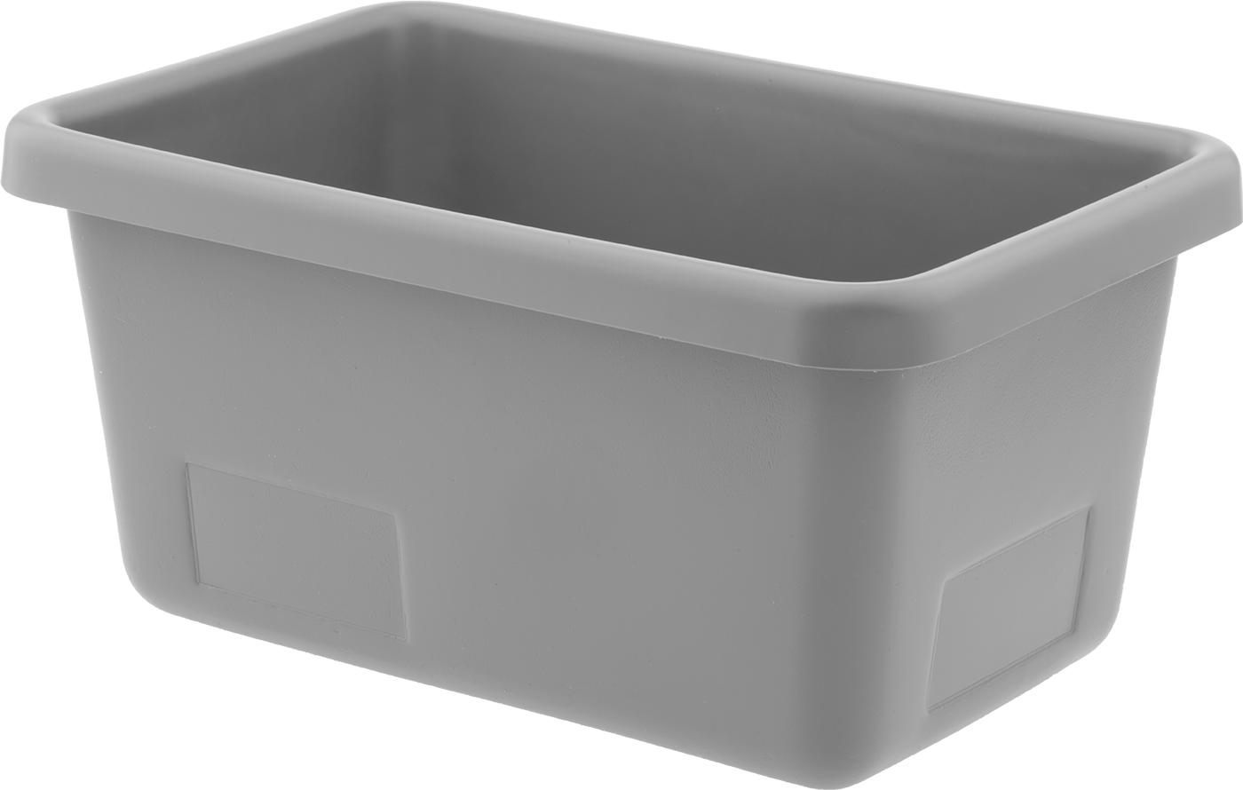 İç İçe Geçebilen Plastik Taşıma Kutusu, 15" x 9" x 8" — 15", 8", 9"
