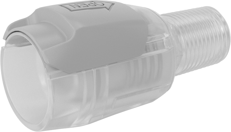 Hava ve Su için Yüksek Akışlı Hızlı Bağlantı Tüp Bağlantısı, Polipropilen Plastik Soket, 1/2 NPT Erkek, 1-3/8 Bağlantı Boyutu