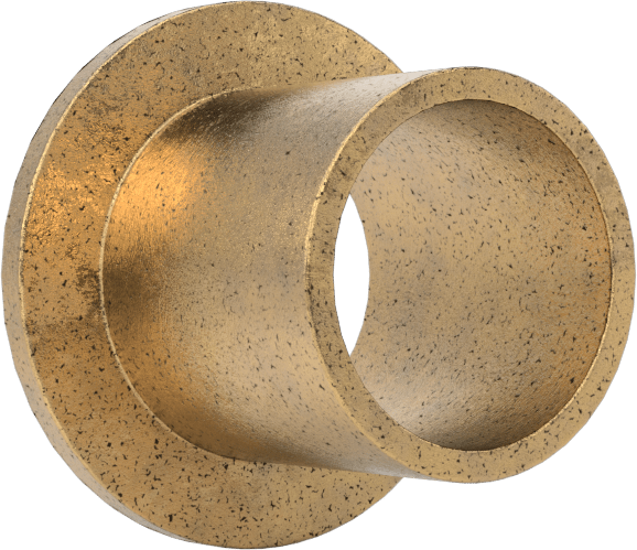 Yağ Dolgulu 841 Bronz Flanşlı Burçlu Yatak, 1/4" Mil Çapı ve 19/64" Gövde İç Çapı için, 5/16" Uzunluk — 5⁄16", 0.29688", 0.25"