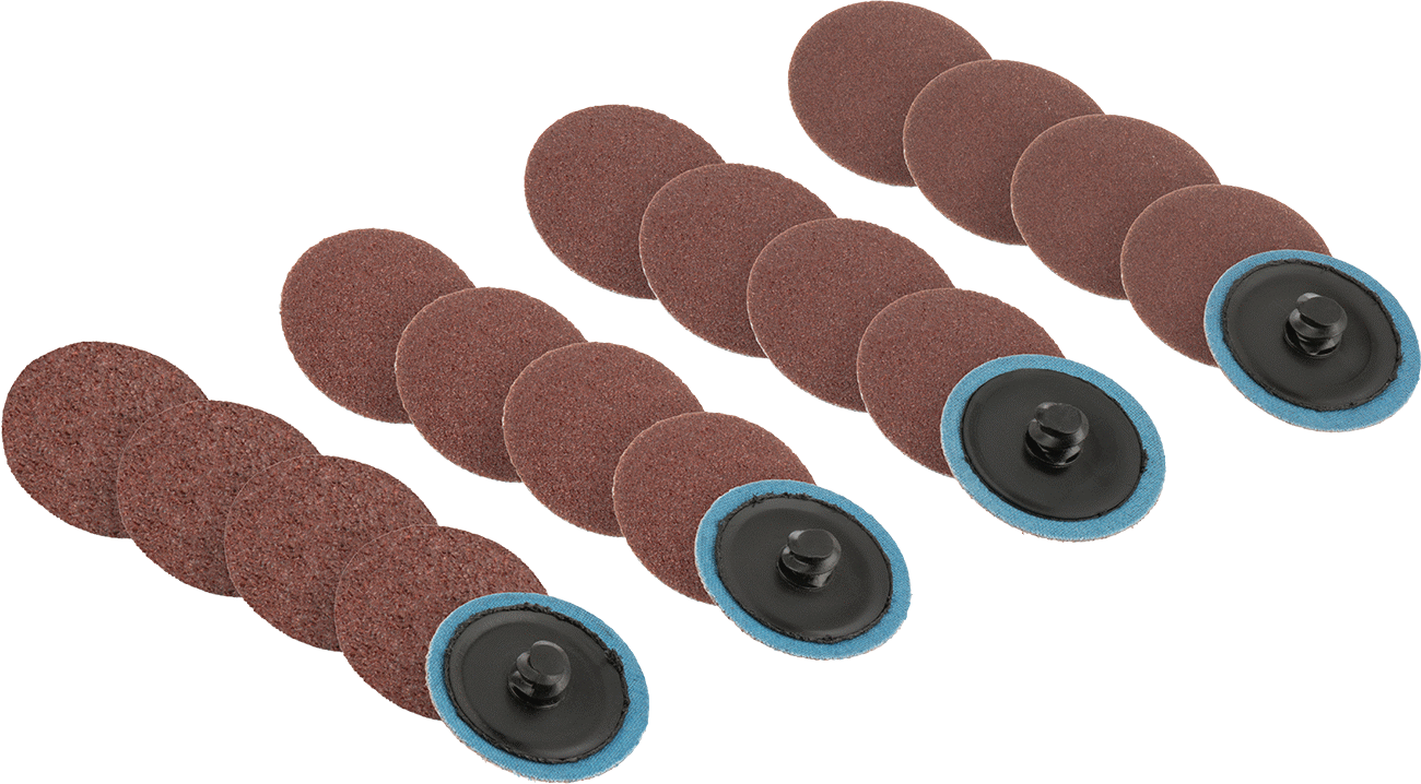 Hızlı Değiştirilebilir Zımpara Diski Çeşitleri, Bağlantı Elemanı Tipi B, 1-1/2" Çap, 20 Parça