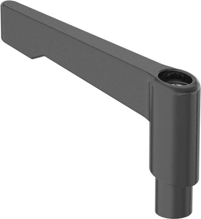 Güvenlik Ayarlanabilir Konumlu Tutamak, 10-32 Dişli Delik, 1-3/8" Çıkıntı