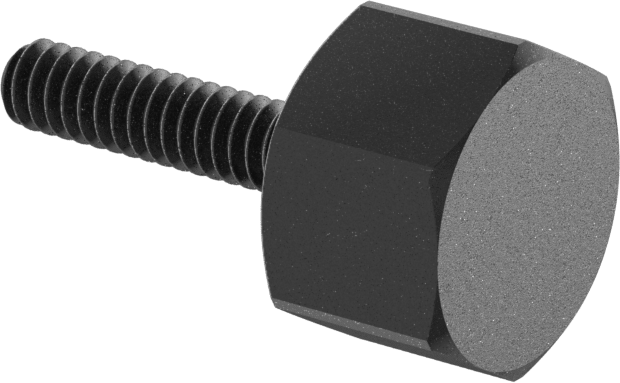 Çelik Altıköşe Başlı Tırtıllı El Vidası, 4-40 Diş Boyutu, 1/2" Uzunluk