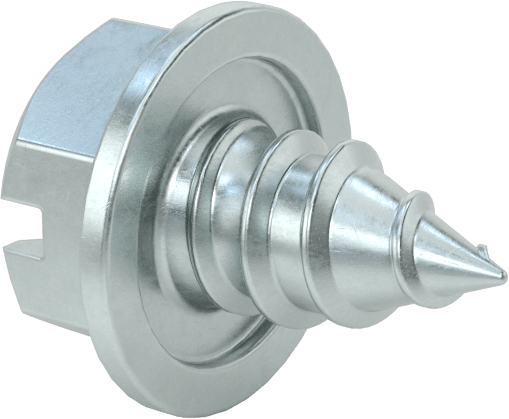 Çinko Kaplı Çelik Flanşlı Altıköşe Başlı Vidalar, Sac Metal için, 5/16" Boyut, 1/2" Uzunluk