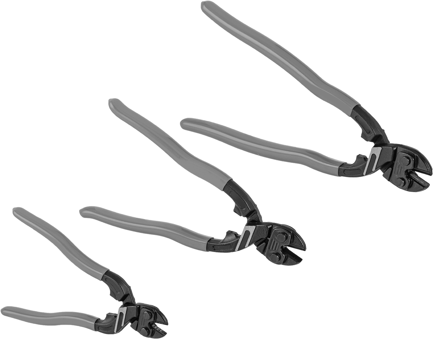 Kompakt Cıvata Kesici Seti — 3, 6 1⁄4" Lg. Bolt Cutter for 13⁄64" Soft Steel, 11⁄64" Medium-Hard Steel, and 1⁄8" Hard Steel Dia.
8" Lg. B…