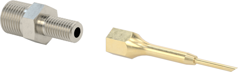 1-9/16" Uzunluğunda Nozul, 0.058" Dış Çaplı Düz Hassas Gres Dağıtım Ucu — Dispensing Tip, Nozzle, Düz, 0.058"