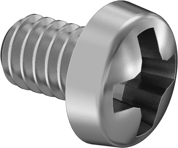 Dar Peynir Başlı Phillips Vidalar, M2 x 0.4 mm Diş, 3 mm Uzunluk