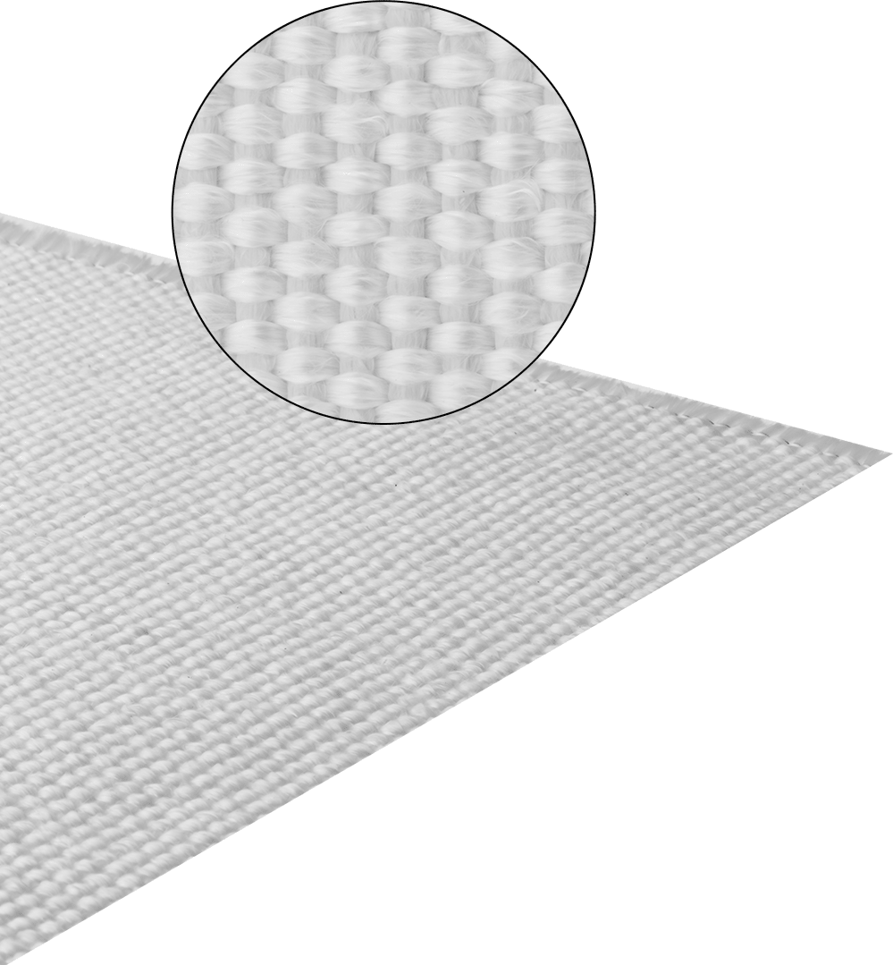 Fiberglas Kumaş Levha, Düz Arka Yüzeyli, 40" Genişlik x 0.07" Kalınlık
