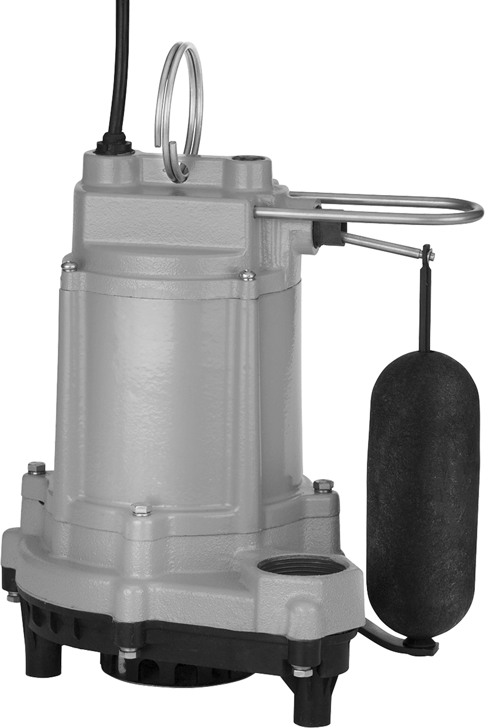 Küçük Katı Maddeler İçeren Su için Tahliye Pompası, Şamandıralı Anahtarlı, 1/3 hp, 10 Fit Kablo ile Fiş