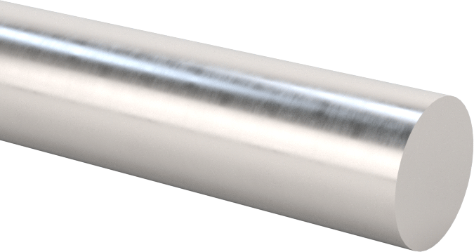 İşlenebilir Uçlu Lineer Hareket Mili, 1566 Karbon Çelik, 1/4" Çap, 10" Uzunluk