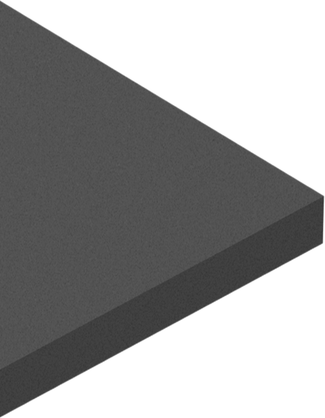 Statik Elektrik Giderici Neopren Kauçuk, Çok Amaçlı, 6" x 6" Levha, 1/64" Kalınlık