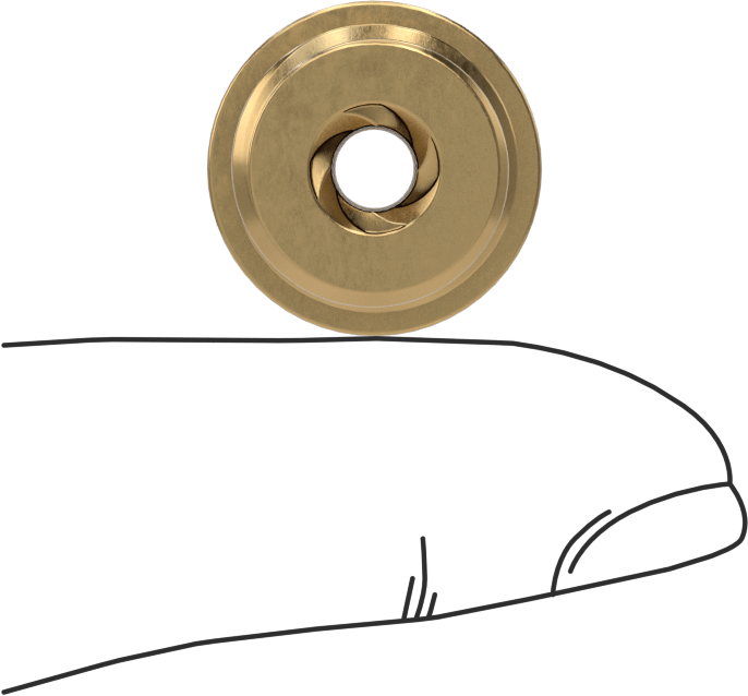 Hassas Acme Dış Dişli Somun, Hızlı Hareket, Sağ Yönlü, 673 Bronz, 1/4"-12 Diş, 4 Diş Başlangıcı