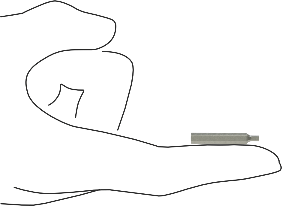 2 mm Altıgen Uç, 4 mm Altıgen Şaft