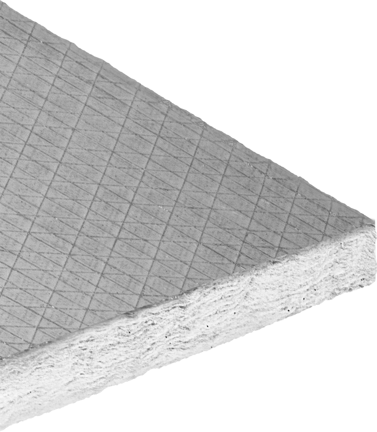 Sert Fiberglas Kanal Yalıtım Levhası, Folyo Kaplamalı, 3 lbs./cu. ft., 1" Kalınlık, 24 inç Genişlik, 4 Fit Uzunluk