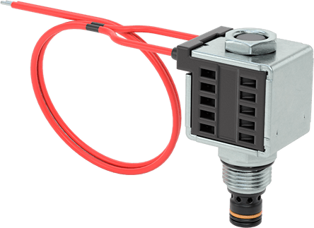 Solenoidle Çalışan Vidalı Hidrolik Vana, Açma/Kapama, Kapalı Konum