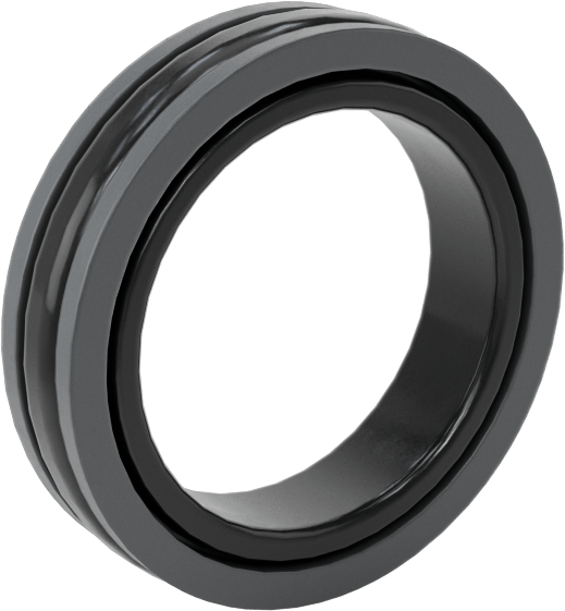 O-Ring Yivleri için Piston Contası, Buna-N Kauçuk, 7/8" Dış Çap — 0.875", 0.625", Food, Fuel, Transmission Fluid, Acid, Alcohol, Animal O…