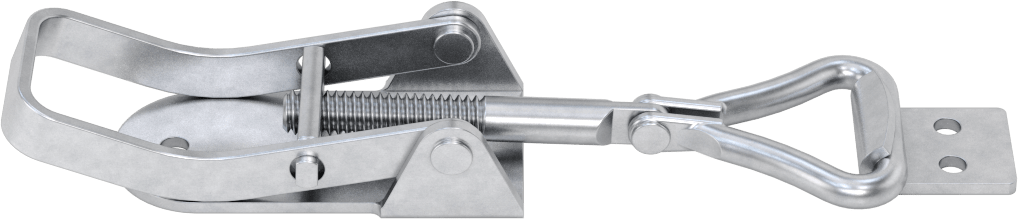 Ayarlanabilir Tutamaklı Çekme Mandalı, Galvanizli Çelik, 5-3/4" Uzunluk x 1-5/16" Genişlik — Çelik, Ayarlanabilir, Vida Takma