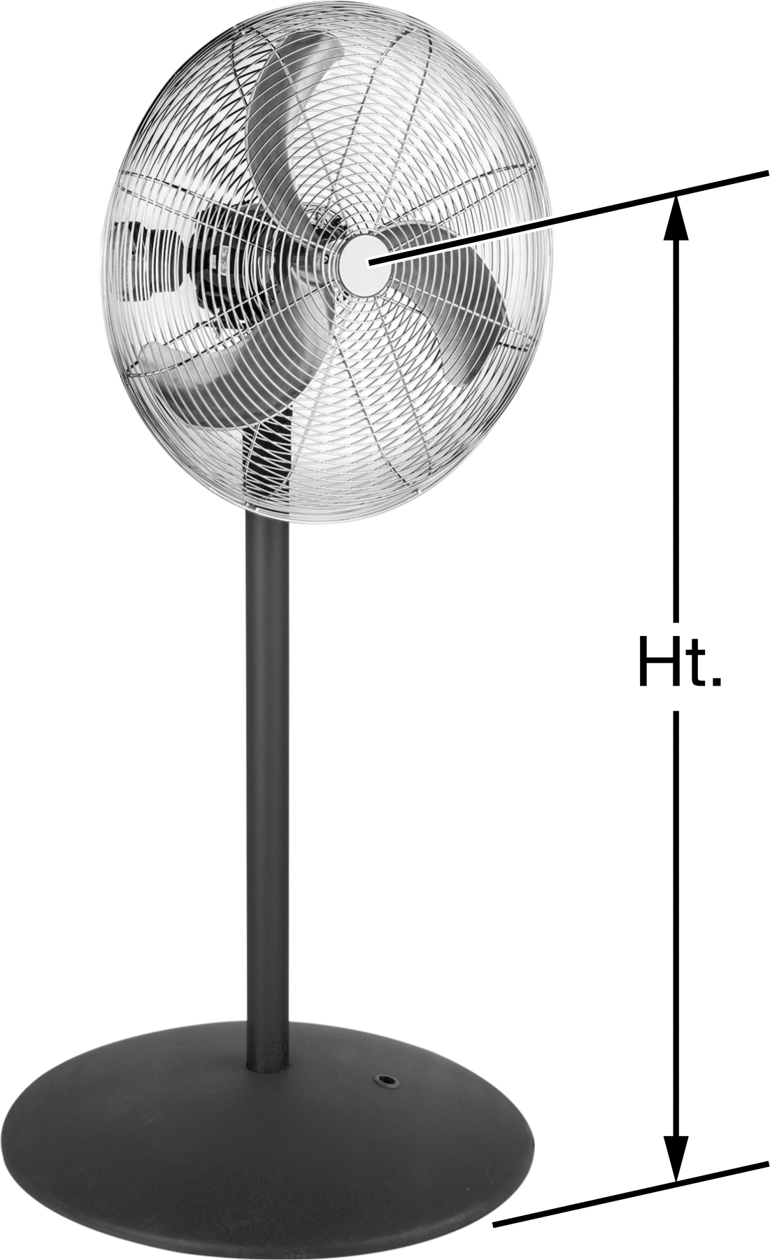 Tehlikeli Ortam Fanı, Kaide, 24" Bıçak Çapı