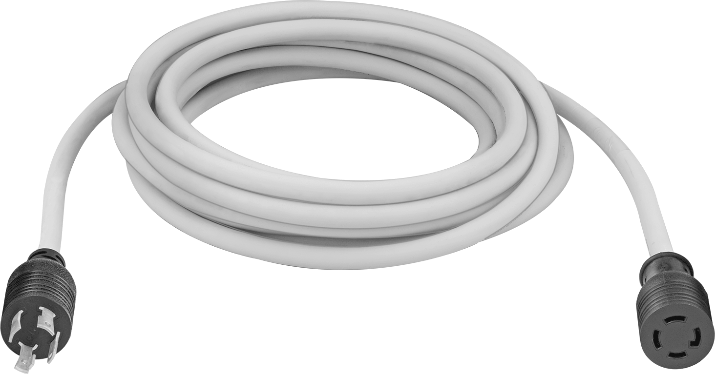 Uzatma Kablosu, Aşınmaya Dayanıklı, Turn-Lock, NEMA L15-30, 25 Fit Uzunluk