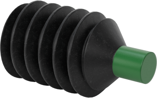 Alaşımlı Çelik Naylon Uçlu Setskur, Siyah Oksit, 2-56 Diş, 1/8" Uzunluk