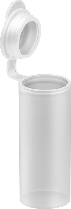 Polipropilen Plastik Şişeler, 0.07 FL oz Kapasite, 1/2" Çap
