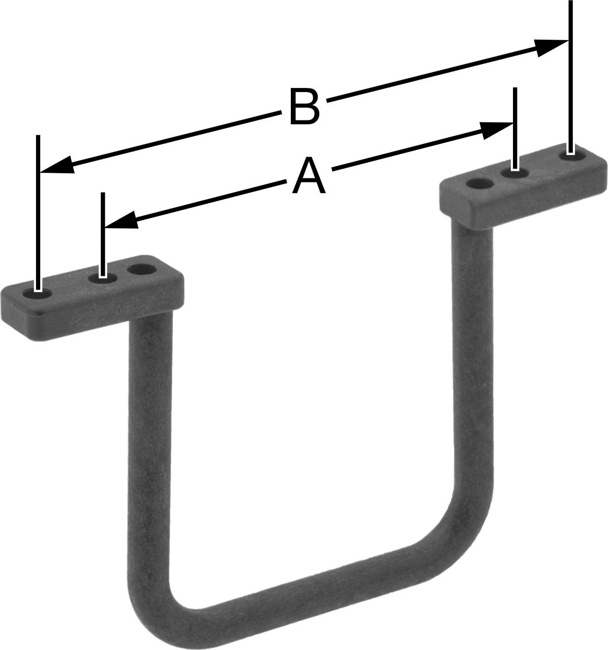 İletken Olmayan Yönlendirme Halkası, 2-3/8" İç Yükseklik x 1-3/4" İç Genişlik