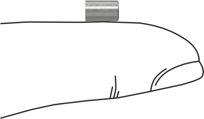 Presle Takılan Rayba Burcu, 0.0595" İç Çap, 5/32" Dış Çap, 1/4" Uzunluk