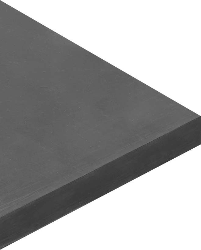 Alev Geciktirici Çok Amaçlı Neopren Kauçuk, Levha, 1/16" Kalınlık, 6" x 6"