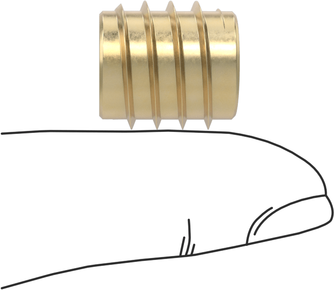 Sert Ahşap için Pirinç Diş Açma Uçları, M10 x 1.5 mm Diş Boyutu