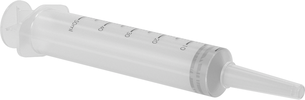 Plastik Şırınga, Konik Uçlu, Şeffaf, 12 ml Kapasite