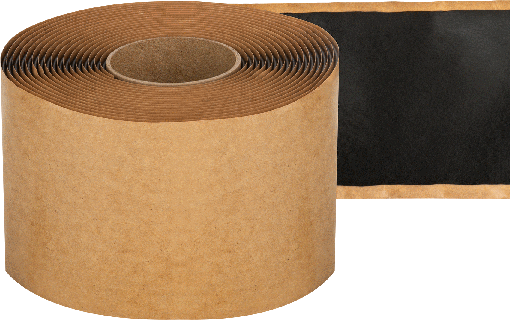 Kauçuk Sızdırmazlık Bandı, Butil Kauçuk, 3" Genişlik, 25 Fit Uzunluk — 3", Siyah, Butyl, Rubber