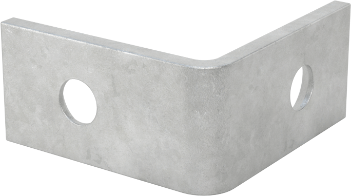 Galvanizli Çelik Köşe Braketi, 1" x 1" x 1/2"