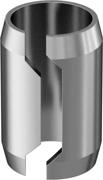 Metal için Dişsiz Çinko Kaplı Çelik Ek Parçalar, 1/4" Vida Boyutu için, 1/2" Uzunluk