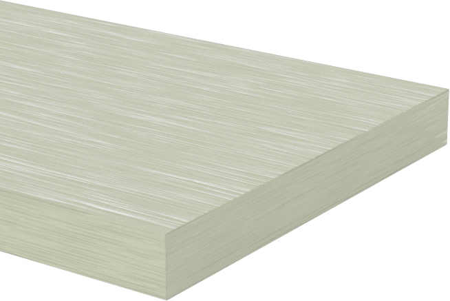 Alev Geciktirici Garolite G-10/FR4 Çubuk, Çok Amaçlı, 1/8" Kalınlık, 1" Genişlik, Yeşil