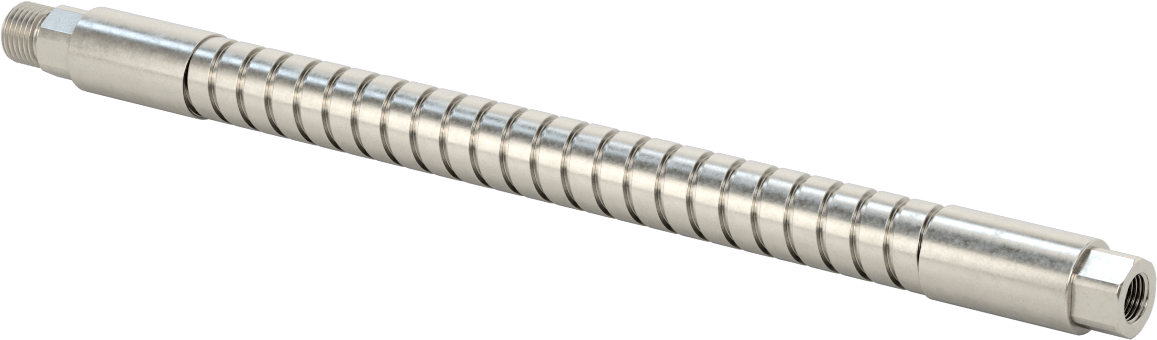 Bükülüp Sabit Kalan Hava Nozulu için 1/4 NPT Dişi Çıkışlı 11" Uzunlukta 304 Paslanmaz Çelik Hortum — 1⁄4, 304 Stainless Steel, Stainless…