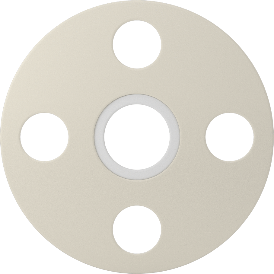 Düşük Gerilimli Sızdırmazlık Flanşları için ePTFE Conta, Cıvata Delikli, Sıkıştırılabilir, 1/2 Boru Boyutu için, 1/16" Kalınlık