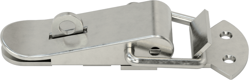 Asma Kilitli Çekme Mandalı, 304 Paslanmaz Çelik, 3-1/8" Uzunluk x 1-1/4" Genişlik — Vida Takma, Asma Kilitlenebilir, 304 Stainless Steel,…