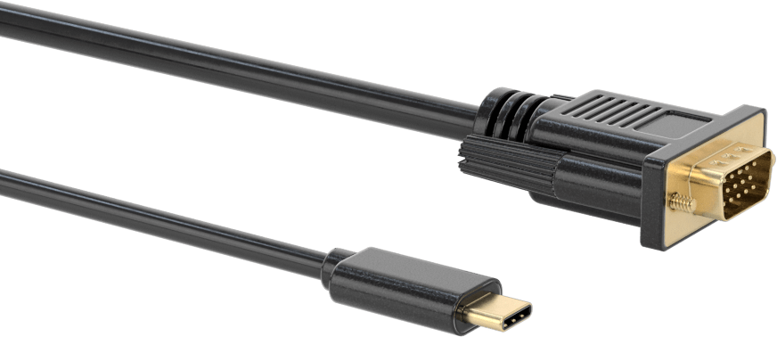 USB Adaptör Kablosu, C Fiş x HD15 Fiş, 6 Fit Uzunluk — Adaptör, 6 ft., Çift Korumalı