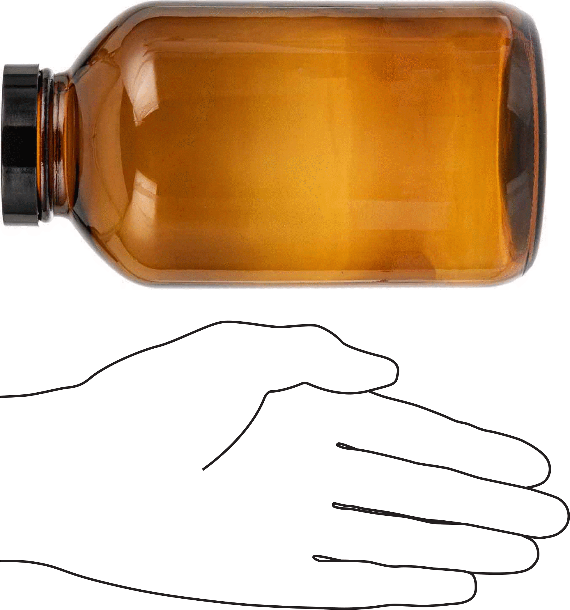 Kehribar Rengi Cam Kavanoz, Kaplamalı Kağıt Contalı, 32 FL oz/950 ml, 3-7/8" Çap