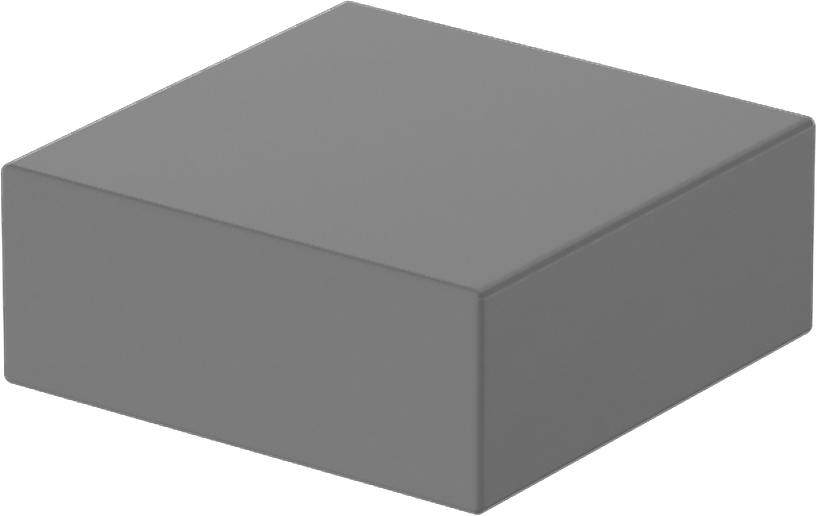 Neodim Mıknatıs, Kaplamasız, 0.1 inç Kalınlık, 1/4" Genişlik, 1/4" Uzunluk