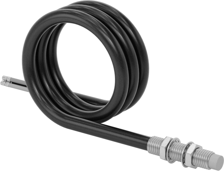 DC Metal Nesne Yakınlık Anahtarı, Paslanmaz Çelik, Plastik Yüz, Tel Uçlu Çıkıntılı, NPN, 1 açık — 8 mm, NPN, M8