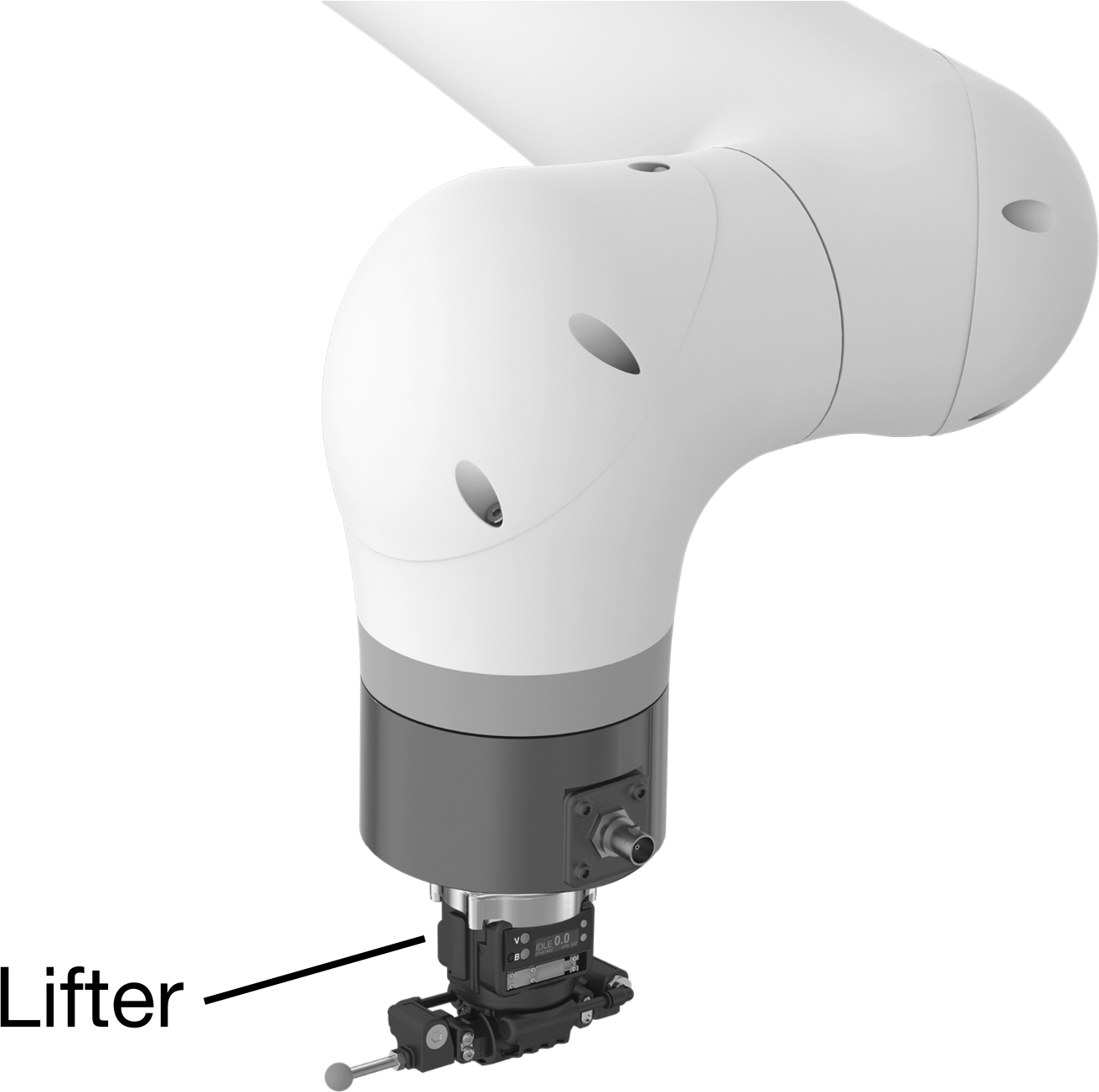 Robot Hazır Vakum Kaldırıcı, Universal Robots Robot Kolu için, 20 mm Ped Yüksekliği