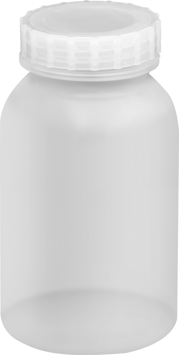 Yarı Şeffaf Polipropilen Plastik Kavanoz, 32 FL oz/950 ml Kapasite, 4" Çap — 32 fl. oz., 950 ml, 7", Plastic, Polypropylene, Rubber, Sili…