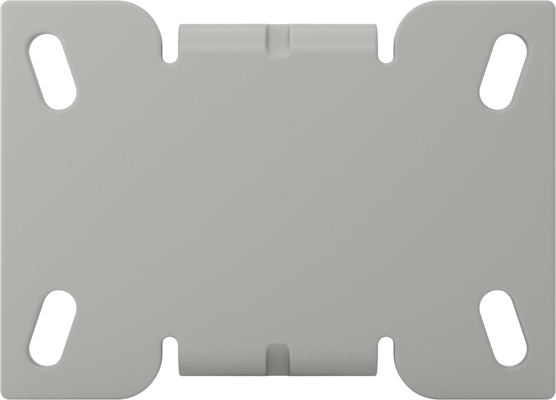 6-1/4" x 4-1/2" Plakalı Mauler Tekerlek, 5" Çapında Kauçuk Tekerlekli Sert