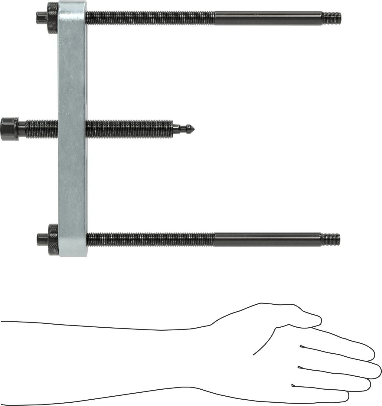 Yüz Tutuşlu Çekici, 2-3/4" ila 9-1/2" Dış Çap için