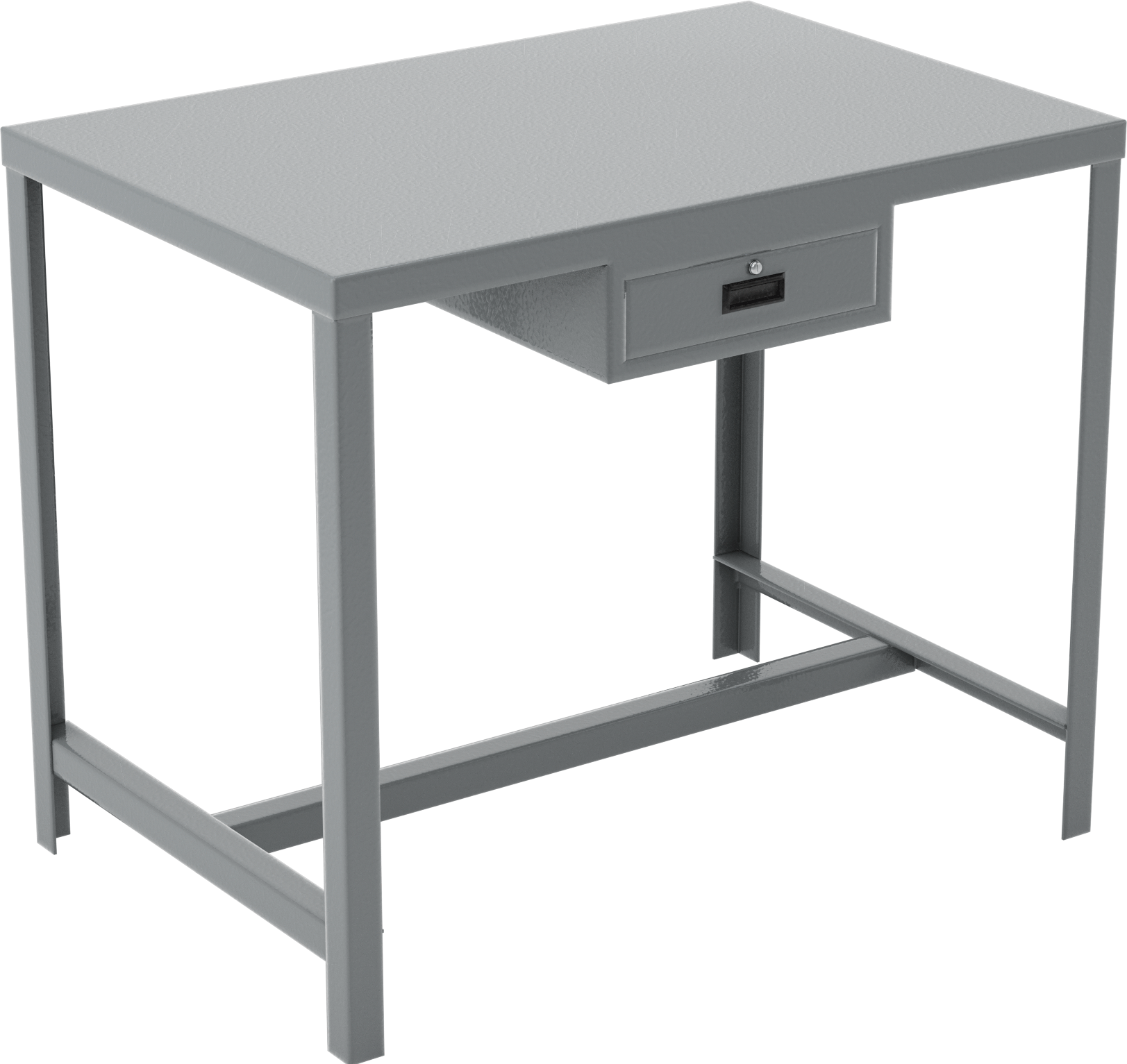 Çelik Masa, Sabit, 1 Çekmeceli, 30 inç Yükseklik x 36 inç Genişlik x 24 inç Derinlik