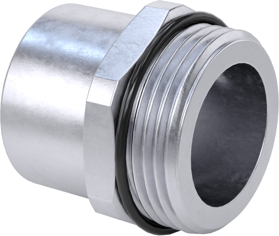 Dişli Adaptör, Nikel Kaplı Pirinç, 1/2 NPT Dişi - PG-16 Erkek — PG-16, NPT, PG, Conduit, Cord Grip, Electrical Box