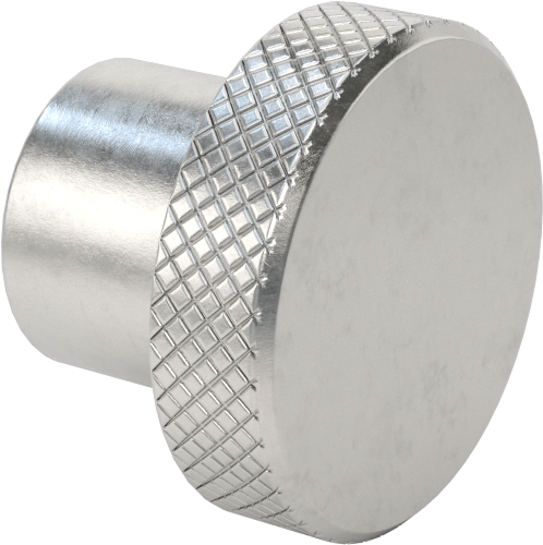 303 Paslanmaz Çelik Dişsiz Delikli Topuz, Ayar Vidalı, 1/4" Çap x 1/2" Derinlikte Delik