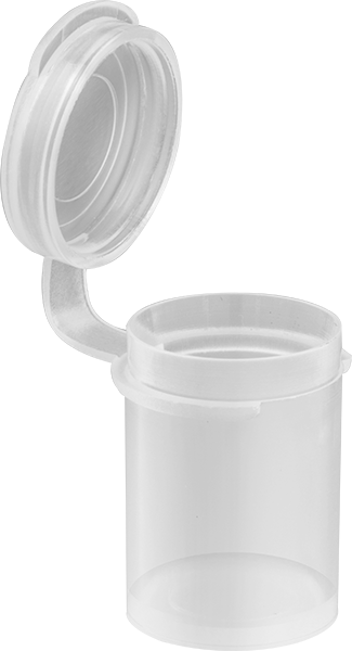 Polipropilen Şişeler, 0.04 FL. oz. Kapasite, 9/16" Çap
