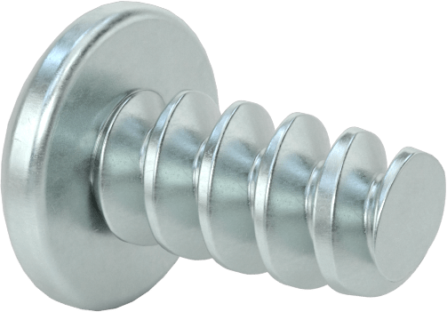 Phillips Yuvarlak Başlı Diş Açıcı Vidalar, Plastik için, Çinko Kaplı Çelik, 5 Numara, 1/4" Uzunluk